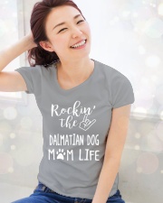 ROCKIN' DALMATIAN Ladies T-Shirt lifestyle-holiday-womenscrewneck-front-1