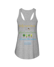 Help More Bees Plant More Trees Clean Th Ladies Flowy Tank thumbnail
