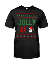Jolly AF as Christmas Gift - Joke T Shirt Classic T-Shirt front