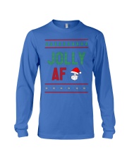 Jolly AF as Christmas Gift - Joke T Shirt Long Sleeve Tee thumbnail