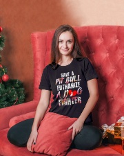 PITBULL SHIRT Ladies T-Shirt lifestyle-holiday-womenscrewneck-front-2