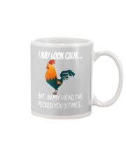 I may look calm - pecked you 3 times Mug thumbnail