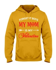 Single Gifts Hug Funny Mom Is My Valenti Hooded Sweatshirt thumbnail