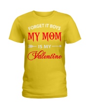 Single Gifts Hug Funny Mom Is My Valenti Ladies T-Shirt thumbnail