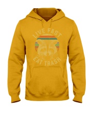 live fast eat trash is tiger shirt campe Hooded Sweatshirt thumbnail