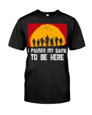 I PAUSE MY GAME TO BE HERE - RED GAMER COMIC Classic T-Shirt front