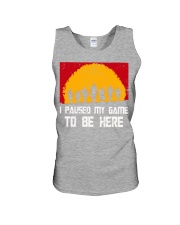 I PAUSE MY GAME TO BE HERE - RED GAMER COMIC Unisex Tank thumbnail