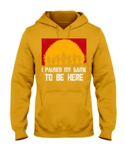 I PAUSE MY GAME TO BE HERE - RED GAMER COMIC Hooded Sweatshirt thumbnail