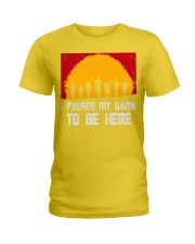 I PAUSE MY GAME TO BE HERE - RED GAMER COMIC Ladies T-Shirt thumbnail