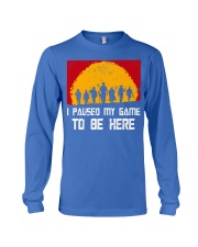 I PAUSE MY GAME TO BE HERE - RED GAMER COMIC Long Sleeve Tee thumbnail