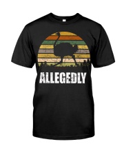 Vintage Retro Allegedly Ostrich T-shirt Classic T-Shirt front