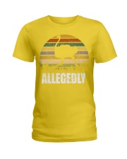 Vintage Retro Allegedly Ostrich T-shirt Ladies T-Shirt thumbnail