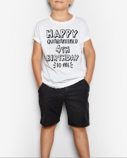 happy quarantined 4th birthday to me Youth T-Shirt lifestyle-youth-tshirt-front-1