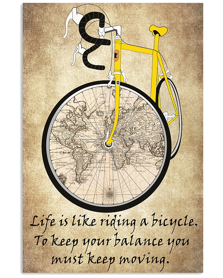 Life Is Like Riding A Bicycle 11x17 Poster