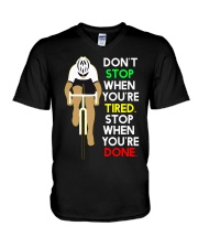 Inspirerende Quote Over Fietsen V-Neck T-Shirt thumbnail