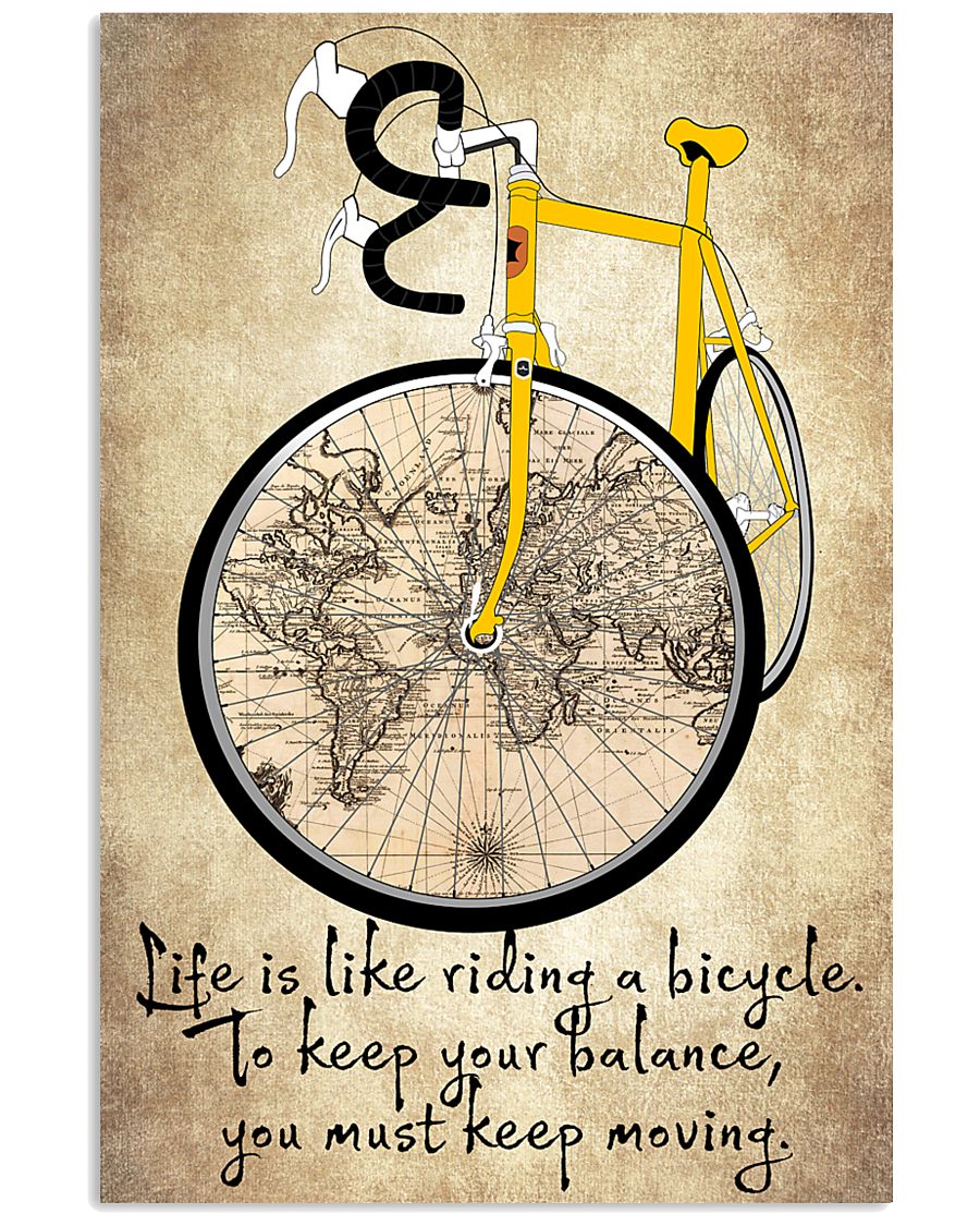 Life Is Like Riding A Bicycle 11x17 Poster