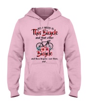 All I Need Is This Bicycle Hooded Sweatshirt thumbnail
