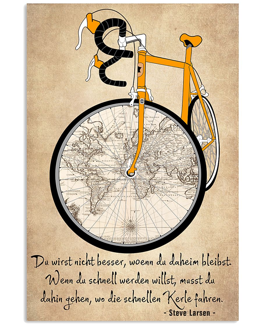 Sprueche Fahrrad Inspiration Motivation 11x17 Poster