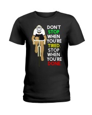 Inspirerende Quote Over Fietsen Ladies T-Shirt thumbnail