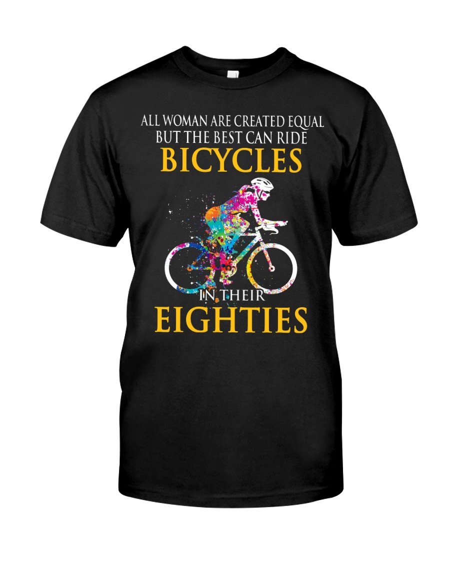 Equal Cycling EIGHTIES Women Shirt - FRONT Premium Fit Mens Tee