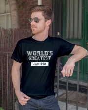 World's Greatest Janitor Classic T-Shirt lifestyle-mens-crewneck-front-2