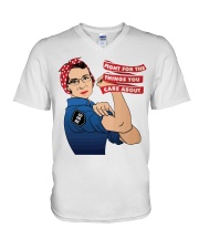 FIGHT FOR THE THINGS YOU CARE ABOUT V-Neck T-Shirt thumbnail