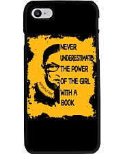 NEVER UNDERESTIMATB THE POWER OF THE GIRL WITH A Phone Case thumbnail
