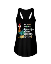 IN A WORLD WHERE YOU CAN BE ANYTHING BE KIND Ladies Flowy Tank thumbnail