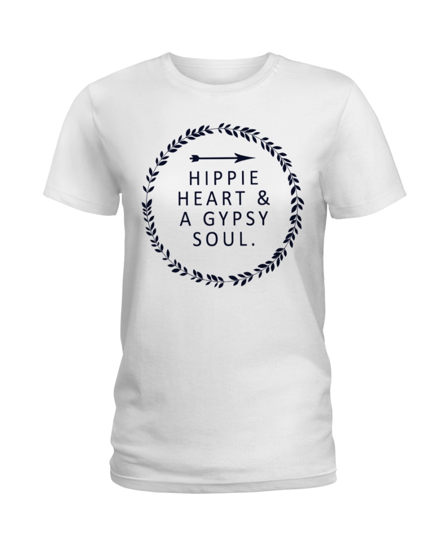 HIPPIE HEART AND A GYPSY SOUL Ladies T-Shirt