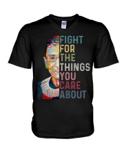 FIGHT FOR THE THINGS YOU CARE ABOUT V-Neck T-Shirt thumbnail