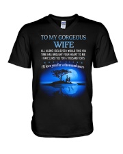 TO MY WIFE ALL ALONG I BELIEVED I WOULD FIND YOU V-Neck T-Shirt thumbnail