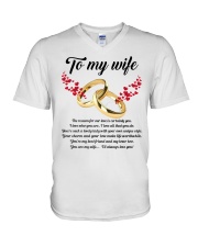 TO MY WIFE YOU'RE MY WIFE I'LL ALWAYS LOVE YOU V-Neck T-Shirt thumbnail