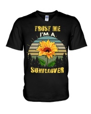 TRUST ME I'M A SUNFLOWER V-Neck T-Shirt thumbnail