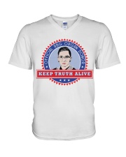 OFFICIAL RBG ORGAN DONOR KEEP TRUTH ALIVE V-Neck T-Shirt thumbnail