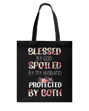 BLESSED BY GOD SPOILED BY MY HUSBAND Tote Bag thumbnail