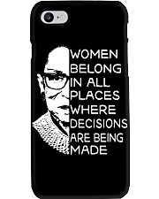 WOMEN BELONG IN ALL PLACES WHERE DECISIONS ARE Phone Case thumbnail