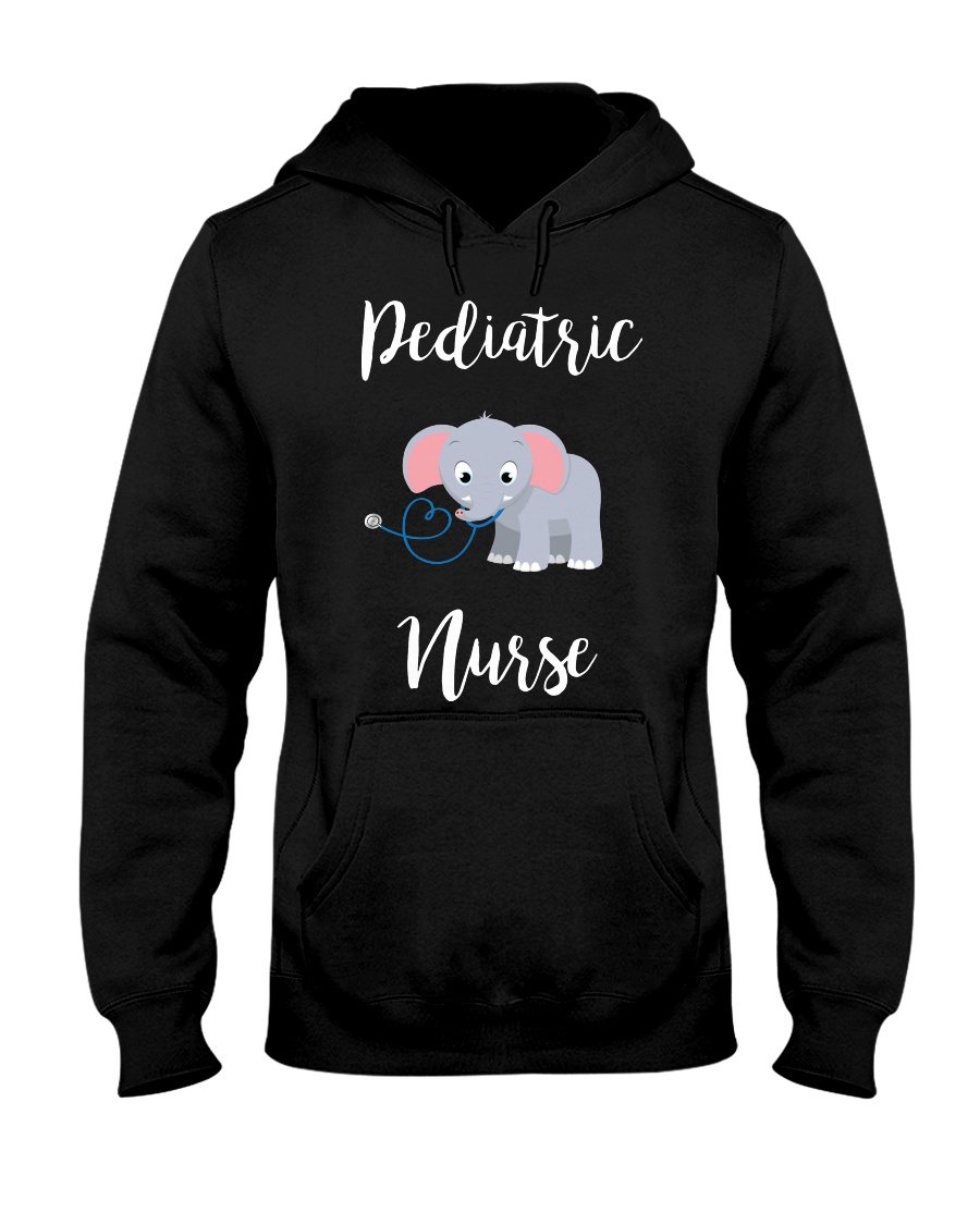 PEDIATRIC NURSE ELEPHANTS Hooded Sweatshirt