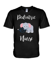 PEDIATRIC NURSE ELEPHANTS V-Neck T-Shirt thumbnail