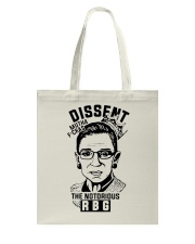 DISSENT MUTHA FCKAS THE NOTORIOUS RBG Tote Bag thumbnail