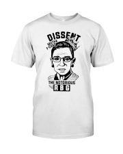 DISSENT MUTHA FCKAS THE NOTORIOUS RBG Classic T-Shirt thumbnail