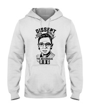 DISSENT MUTHA FCKAS THE NOTORIOUS RBG Hooded Sweatshirt front