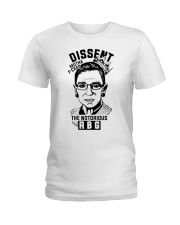 DISSENT MUTHA FCKAS THE NOTORIOUS RBG Ladies T-Shirt thumbnail