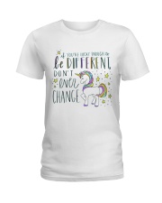 YOU'RE LUCKY ENOUGH TO BE DIFFERENT Ladies T-Shirt thumbnail