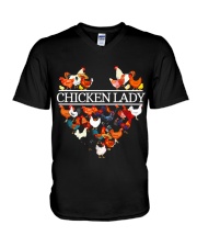 CHICKEN LADY V-Neck T-Shirt thumbnail