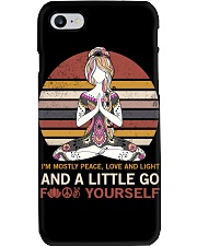 IM MOSTLY PEACE LOVE AND LIGHT AND A LITTLE GO Phone Case thumbnail