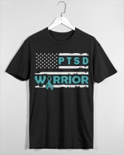 PTSD Warrior PTSD Awareness Teal Classic T-Shirt custom-t-shirts-classic-lifestyle-front-465