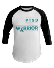 PTSD Warrior PTSD Awareness Teal Baseball Tee tile