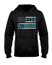 PTSD Warrior PTSD Awareness Teal Hooded Sweatshirt tile