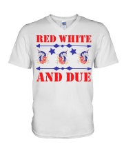 The 4th of July V-Neck T-Shirt tile