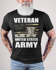Distressed American-Flag-US-Army Classic T-Shirt custom-t-shirts-classic-lifestyle-front-446